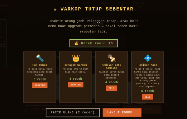 Warkop — beli Pelanggan & Menu